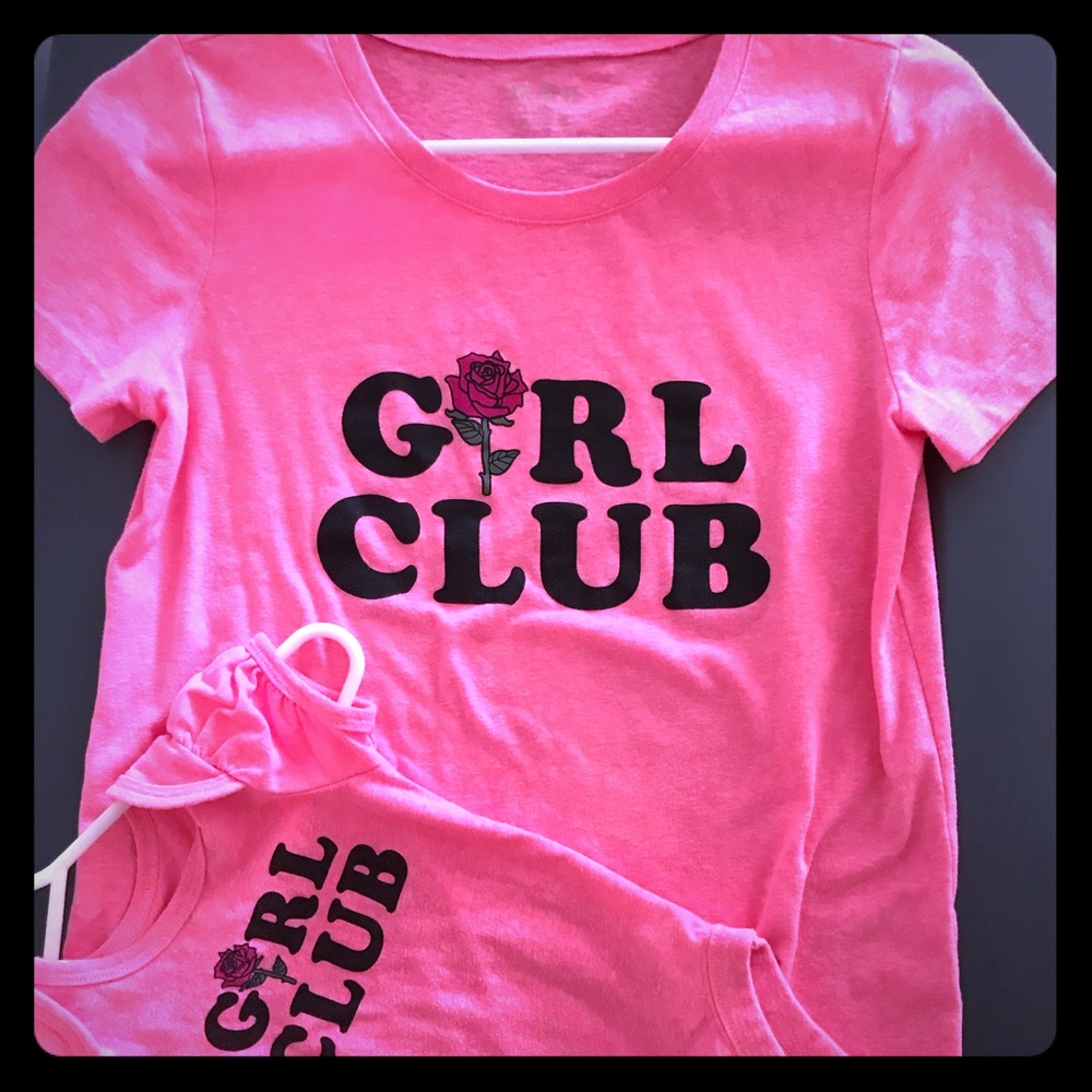 Matching Mommy & Me T-shirt & Onesie “Girl Club”
